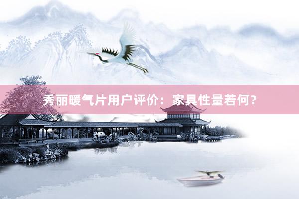 秀丽暖气片用户评价：家具性量若何？