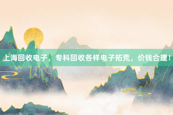 上海回收电子，专科回收各样电子拓荒，价钱合理！